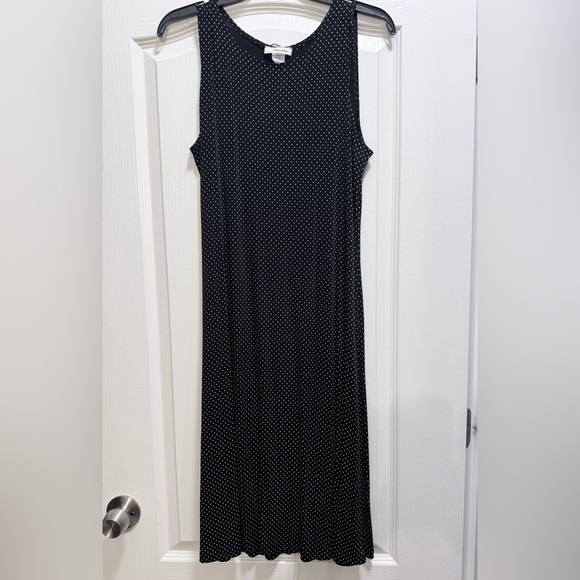 peony Dresses & Skirts - Black Polka Dot Sleeveless Dress Large